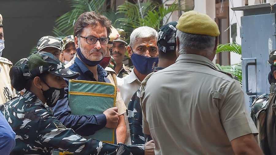 The jailed separatist leader, who is currently lodged at Jail No 7 of the Tihar Prison, went on the hunger strike on July 22. Credit: PTI File Photo