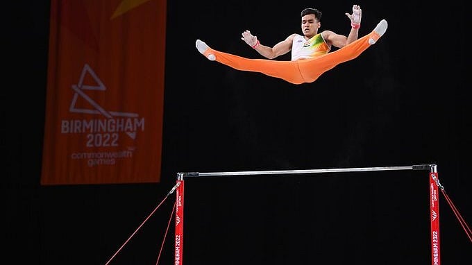 'I just hope to perform better every time. We have been working on our individual scores and the execution of techniques that has been our focus,' Yogeshwar said. Credit: Twitter/@IndiaSports