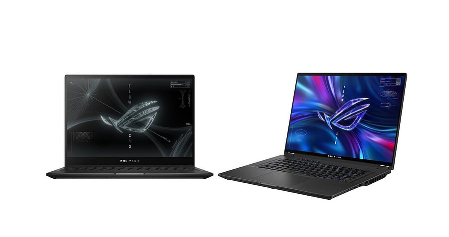 Asus ROG Flow X13 (left) and X16 (right). Credit: Asus India