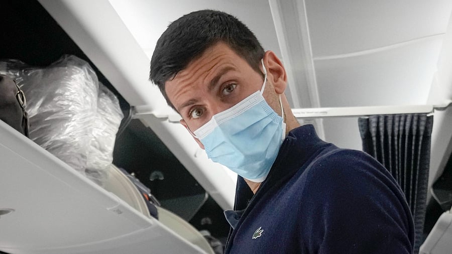 More than 43,000 people have signed a petition calling on the authorities to allow 21-time Slam winner Djokovic to play at the US Open. Credit: AP Photo