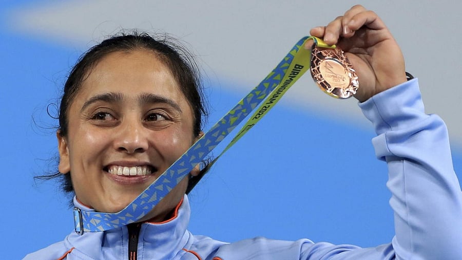 Weightlifter Harjinder Kaur. Credit: AP Photo