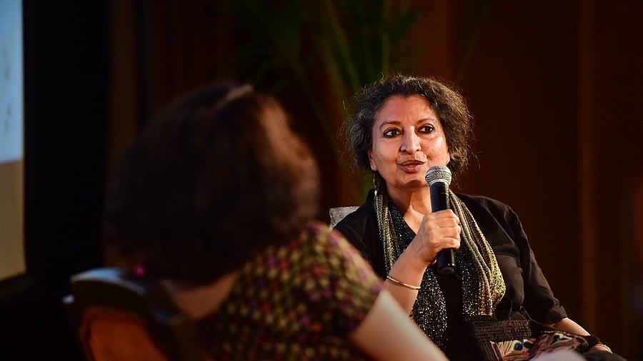 Geetanjali Shree's event in Agra to felicitate her was cancelled because someone in Hathras had filed a police complaint, alleging that her Booker-winning novel contained derogatory references to Shiva and Parvati, divine consorts in the Hindu pantheon. Credit: PTI Photo