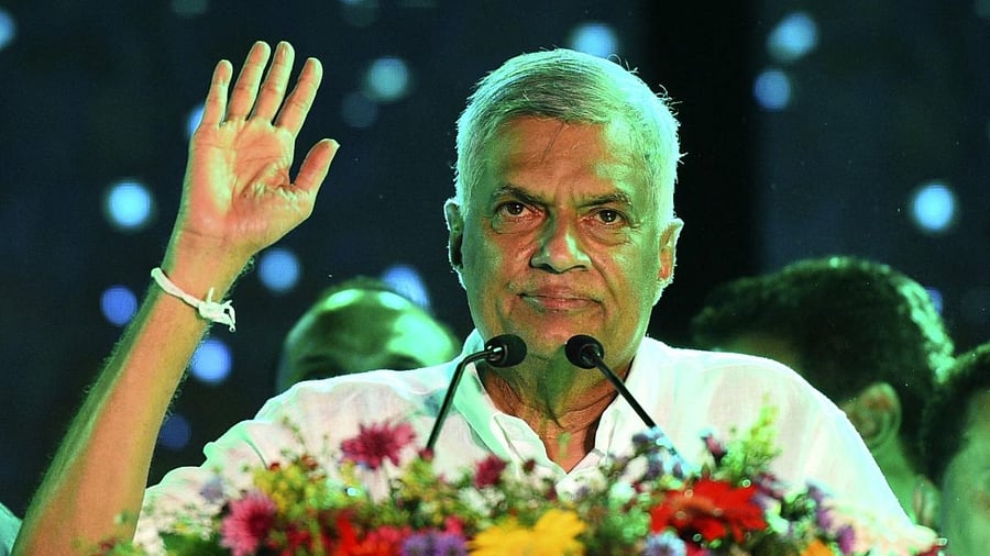 Sri Lanka President Ranil Wickremesinghe. Credit: AFP Photo