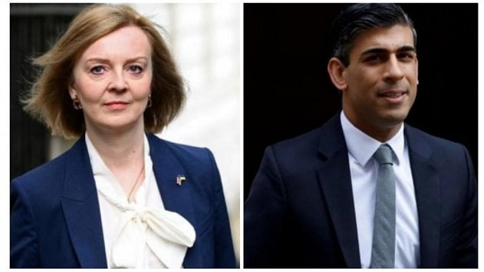 Liz Truss and Rishi Sunak. Credit: AFP File Photo