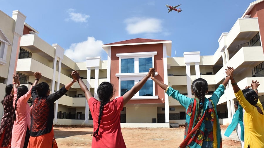 A childcare facility for children who lost their parents to Covid-19, in Devanahalli, Bengaluru. Credit: DH Photo/ BK Janardhan