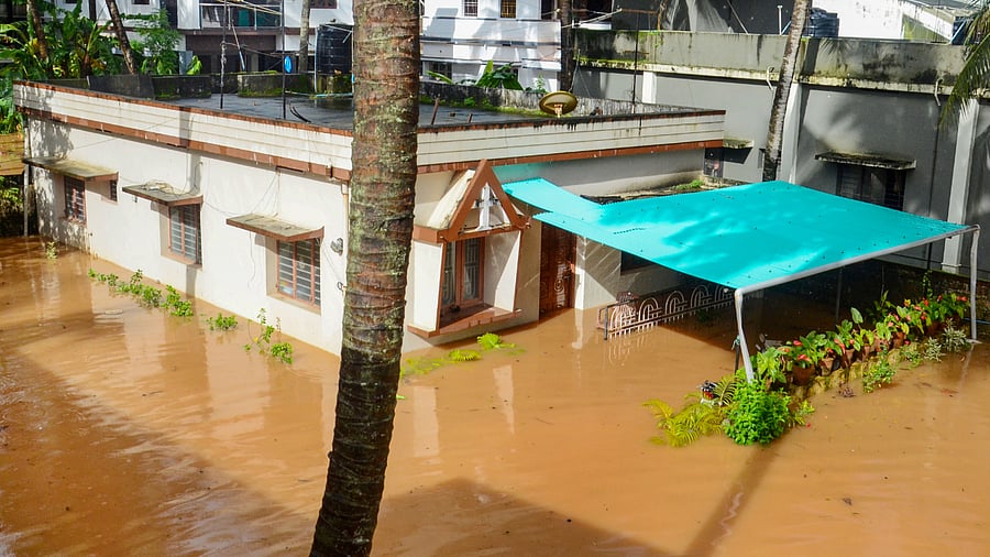 Waterlogging after rain in Mangaluru. Credit: PTI Photo