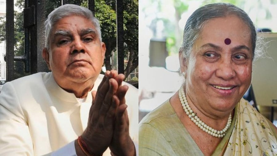 Jagdeep Dhankhar and Margaret Alva. Credit: PTI File Photos