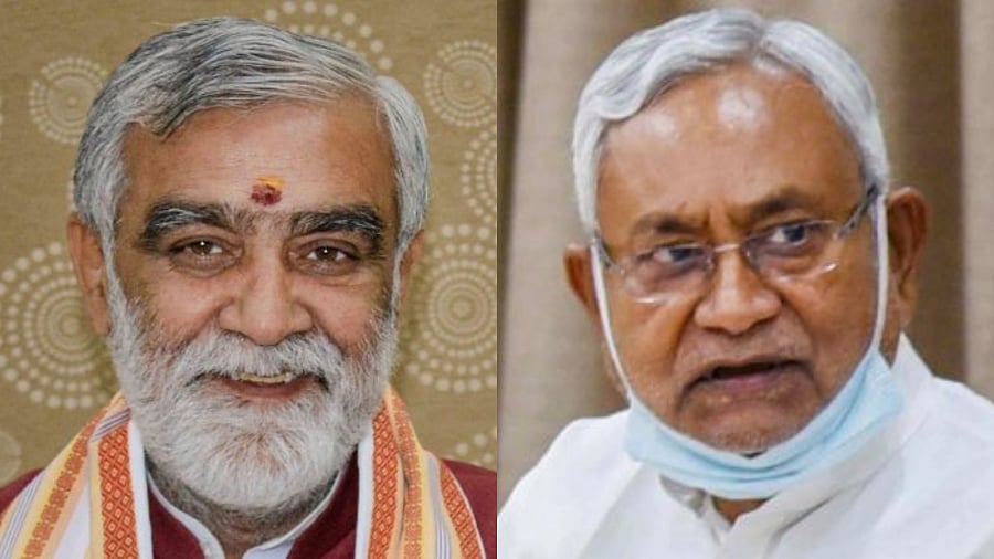 Ashwini Choubey, Nitish Kumar. Credit: PTI