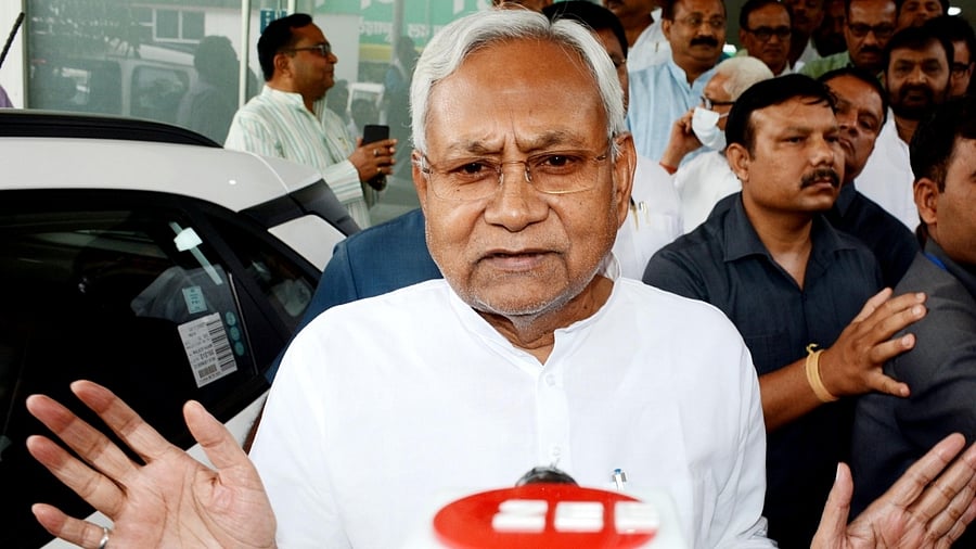 Nitish Kumar. Credit: IANS Photo