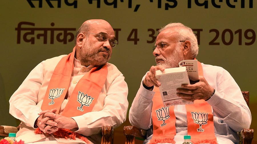 Prime Minister Narendra Modi and Home Minister Amit Shah. Credit: PTI Photo