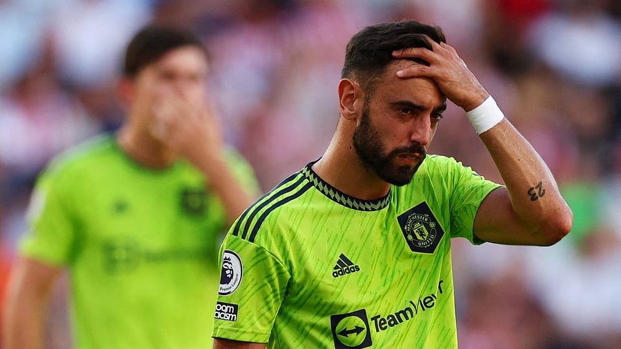 Manchester United's Bruno Fernandes. Credit: Reuters Photo