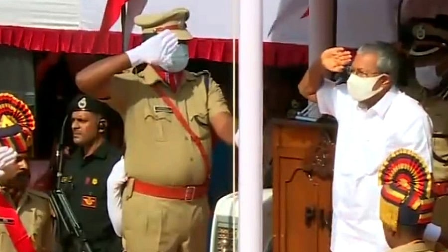 In his speech, after hoisting the national flag at the central stadium here, Vijayan emphasised on the need to end extreme poverty and lack of housing. Credit: IANS Photo