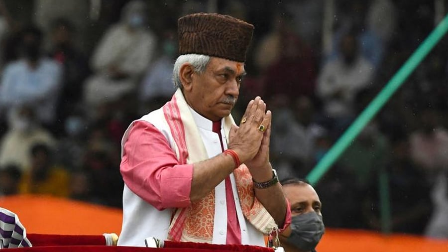 Jammu and Kashmir’s Lieutenant Governor Manoj Sinha. Credit: AFP Photo