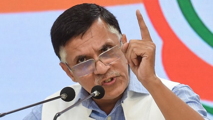 Congress media department chairperson Pawan Khera. Credit: PTI Photo