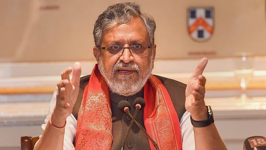 Sushil Kumar Modi. Credit: PTI Photo
