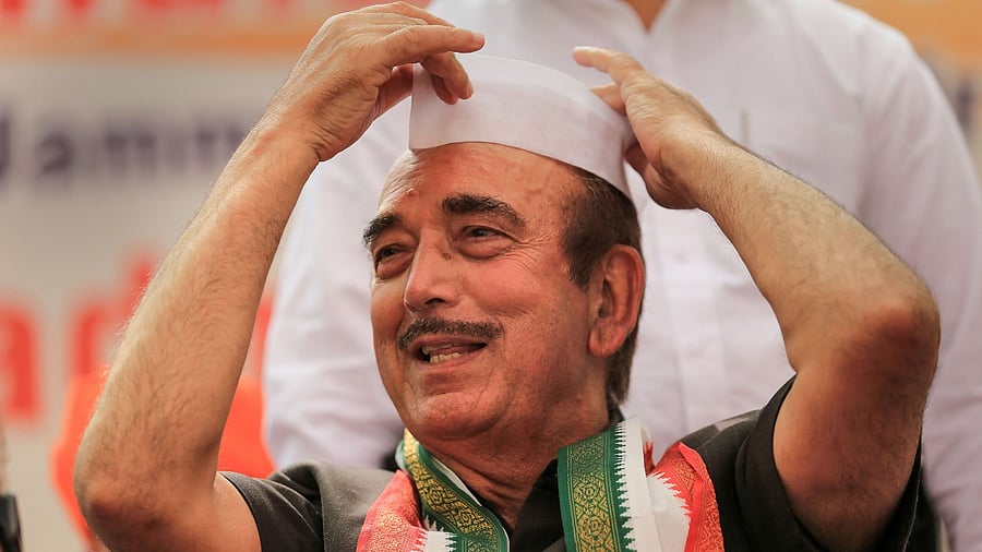 Former J&K chief minister and senior Congress leader Ghulam Nabi Azad. Credit: PTI Photo