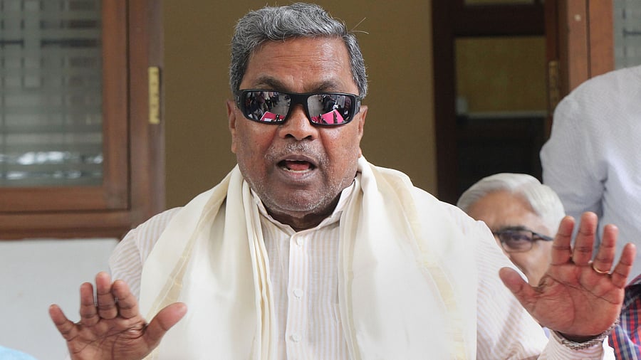 Siddaramaiah file photo. Credit: PTI File Photo