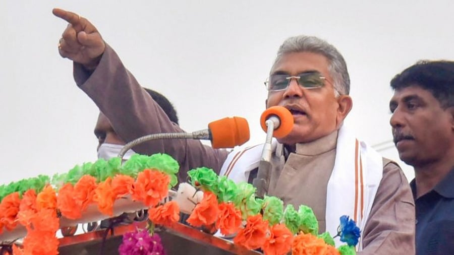 BJP's national vice president Dilip Ghosh. Credit: PTI File Photo