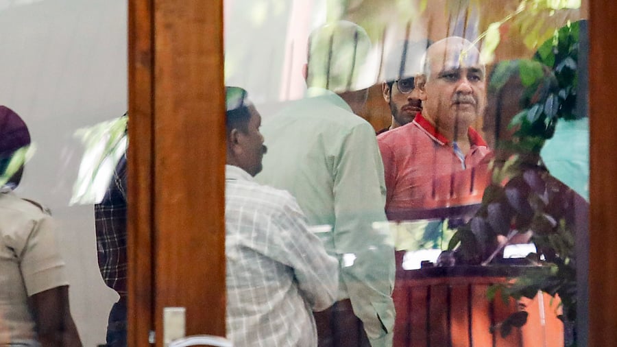 CBI raid at Manish Sisodia's residence. Credit: PTI Photo