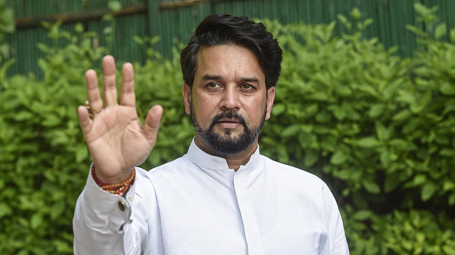 Union Sports, Youth Affairs and Minister of Information and Broadcasting Anurag Thakur. Credit: PTI Photo