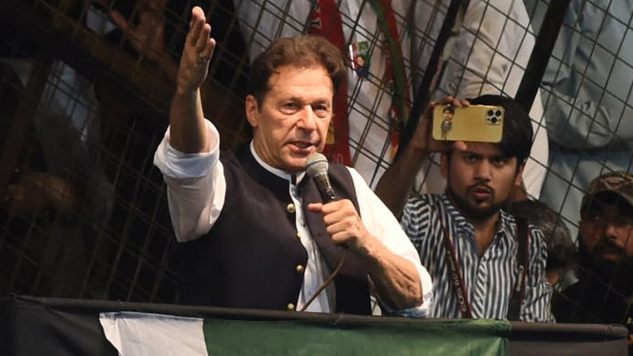 Pakistan's former prime minister, Imran Khan. Credit: AFP File Photo