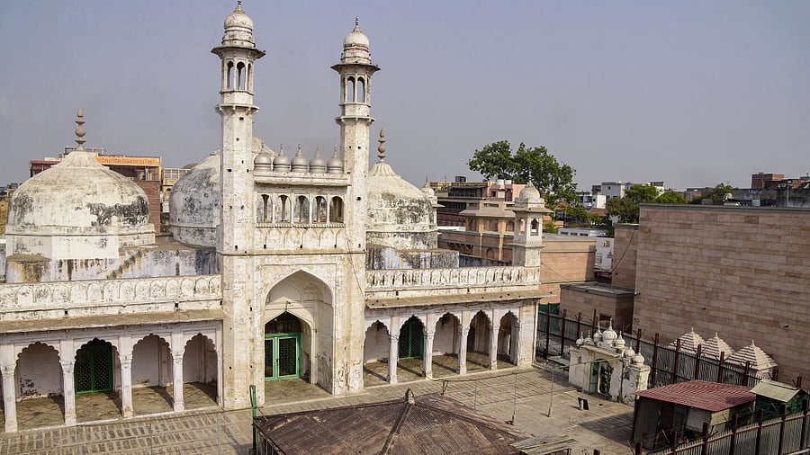 The Gyanvapi Mosque after its survey by a commission in Varanasi, May 17, 2022. Credit: PTI File Photo