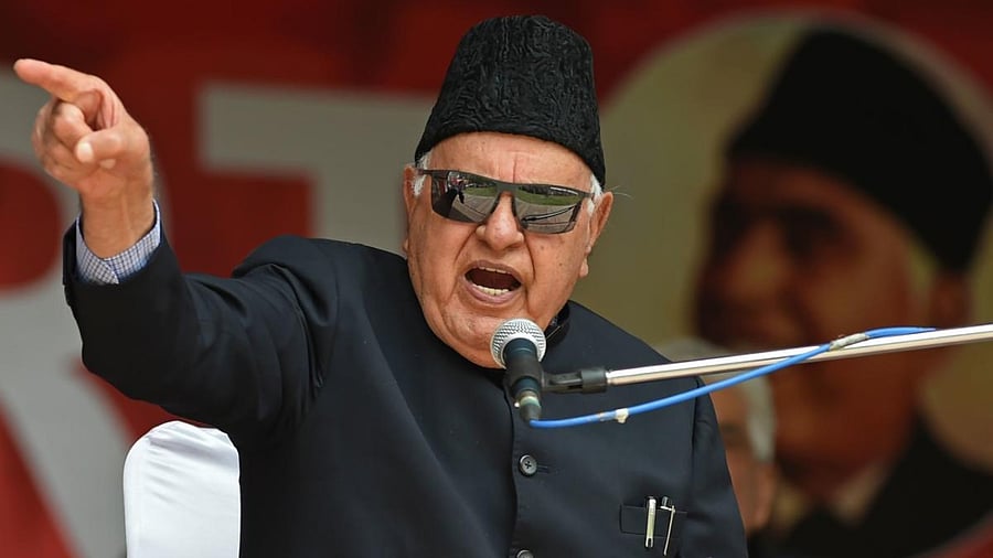 Former Jammu and Kashmir chief minister Farooq Abdullah. Credit: AFP File Photo