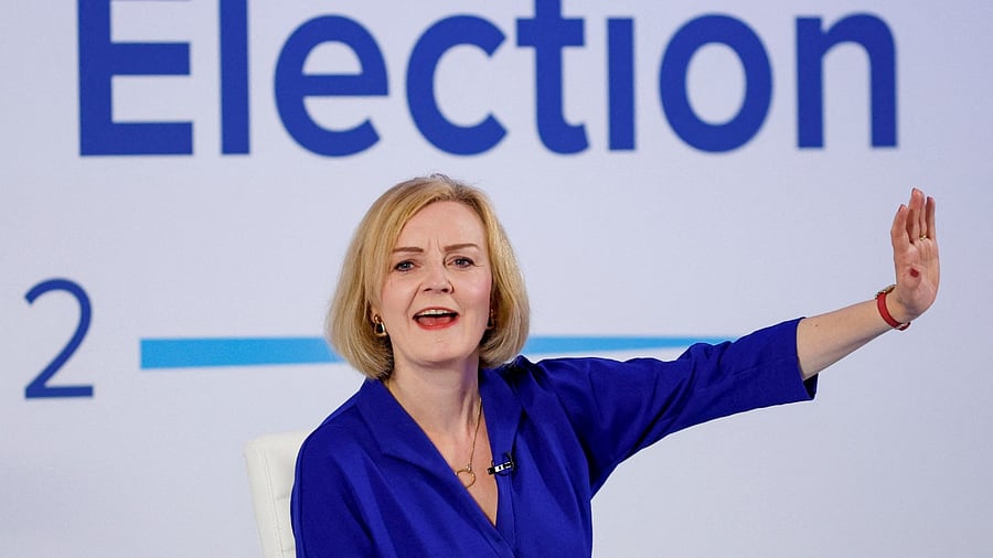 Conservative leadership candidate Liz Truss. Credit: Reuters Photo