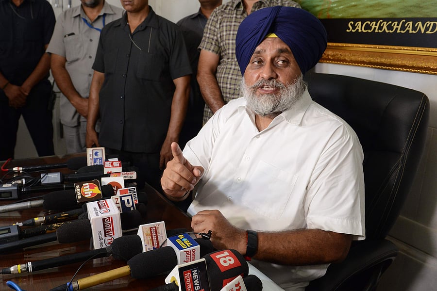 The Punjab and Haryana High Court on April 9, 2021, quashed the previous police SIT report that gave a clean chit to the Badals and directed the state government to set up a new team. Credit: AFP Photo