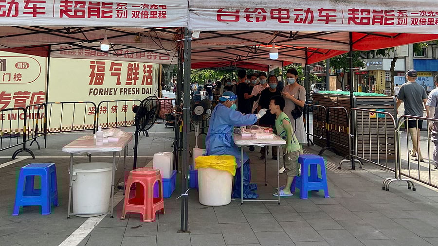 The fresh measures, scheduled to last just a few days for now, reflect China's insistence on its so-called "dynamic Covid zero" policy. Credit: Reuters Photo