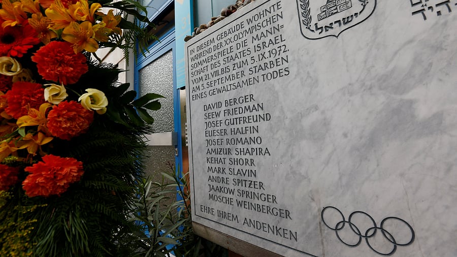 This shows the entrance of the house where eleven members of the Israeli Olympic team were kidnapped and then killed by the radical Palestinian group Black September, during the 1972 Munich Olympic Games. Credit: Reuters File Photo