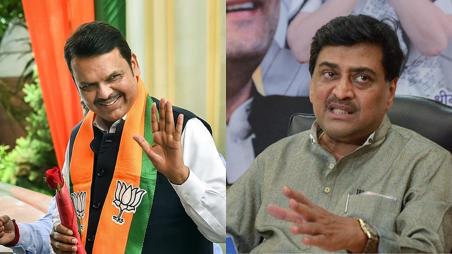 Congress leader Ashok Chavan met Deputy Chief Minister, and Bharatiya Janata Party leader, Devendra Fadnavis. Credit: PTI File Photos