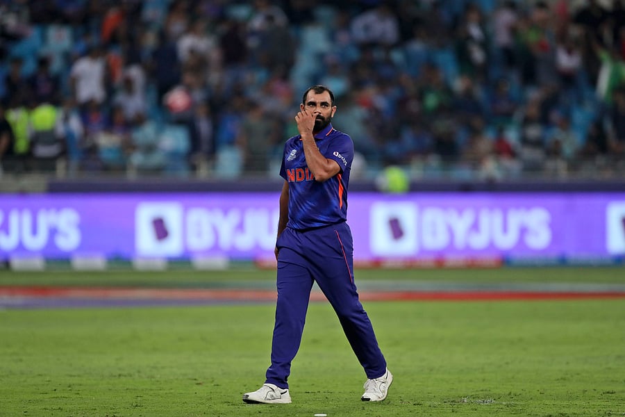India's Mohammed Shami. Credit: AP Photo