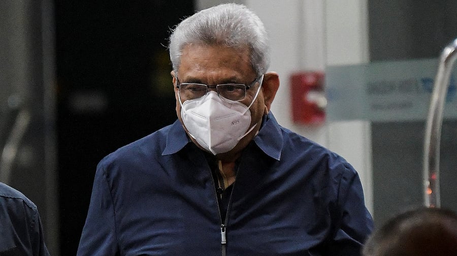 Sri Lanka's ousted President Gotabaya Rajapaksa. Credit: Reuters Photo