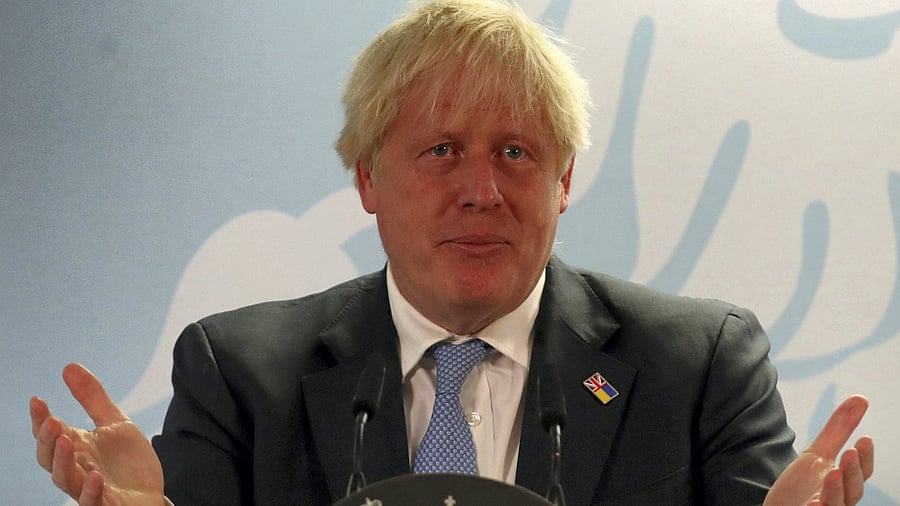 Outgoing Prime Minister Boris Johnson. Credit: AP Photo