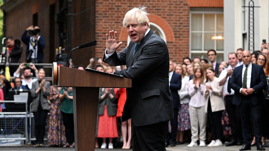 Since being forced to announce his resignation as prime minister in July after just three years in office, Johnson and his team have been tight-lipped on what comes next. Credit: Reuters Photo