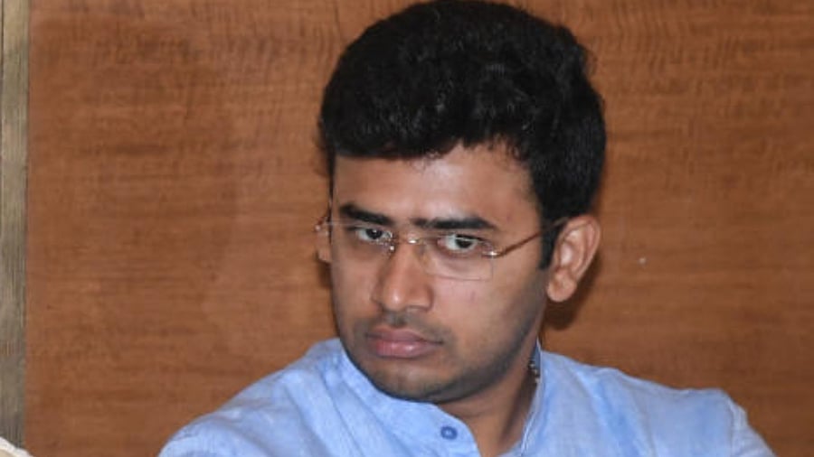 Bengaluru South Lok Sabha member Tejasvi Surya. Credit: DH Photo