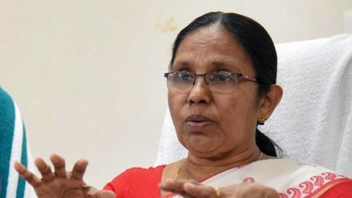 K K Shailaja. Credit: PTI Photo