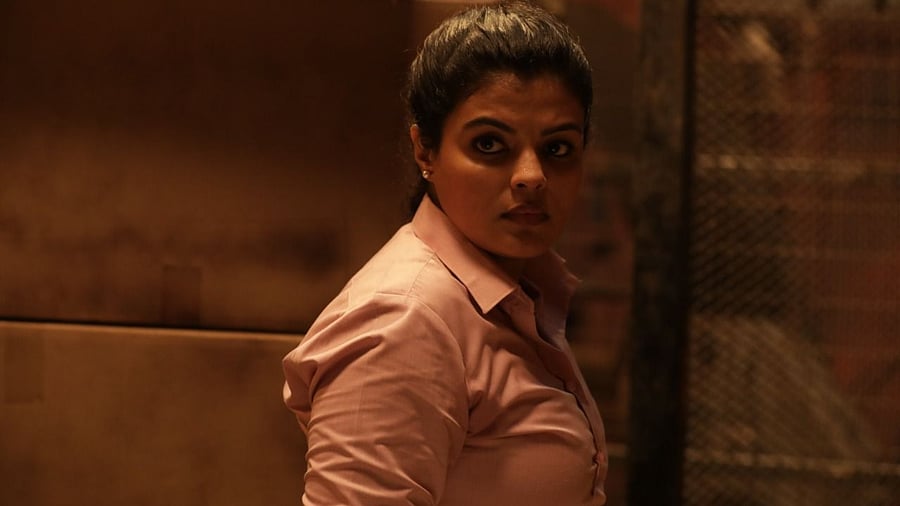 Tejashree Jadhav looks fierce as a cop in her upcoming project. Credit: Instagram/tejashreejadhavofficial