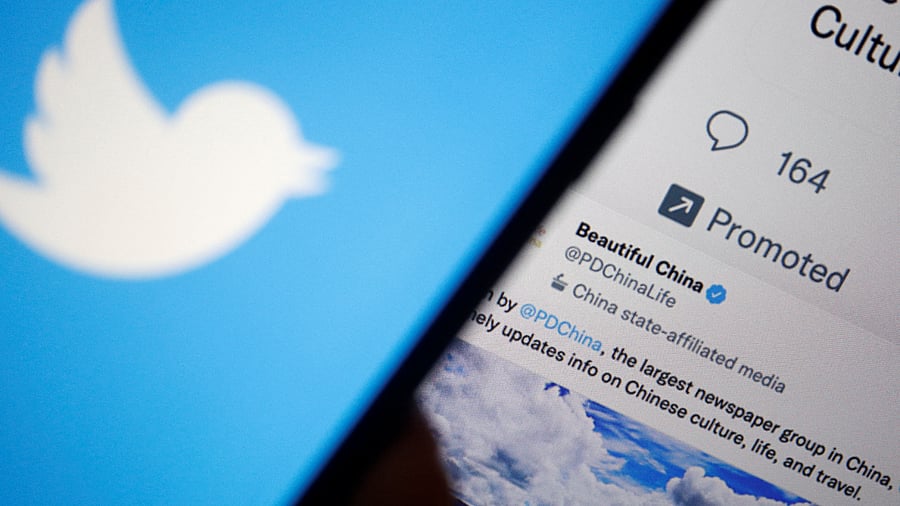 Illustration picture of Twitter and ads on China. Credit: Reuters Photo