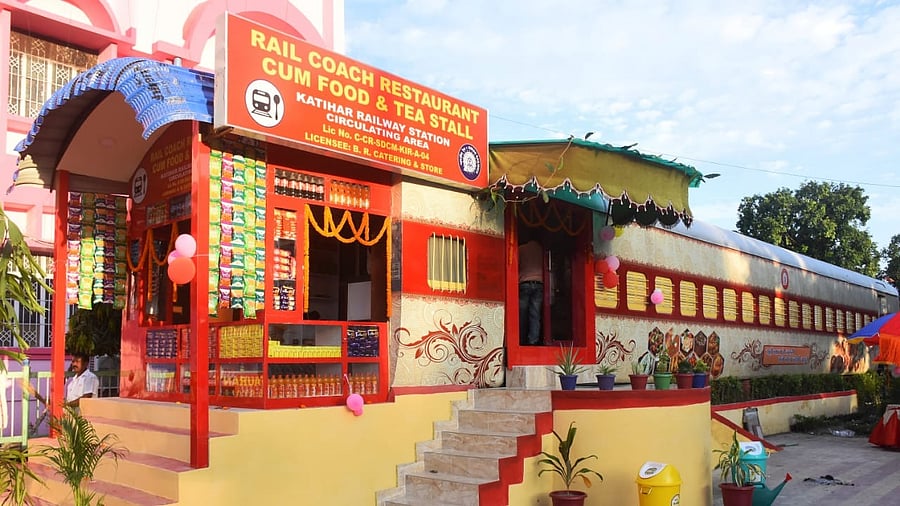 Rail coach restaurant at Katihar in Bihar. Credit: Northeast Frontier Railway