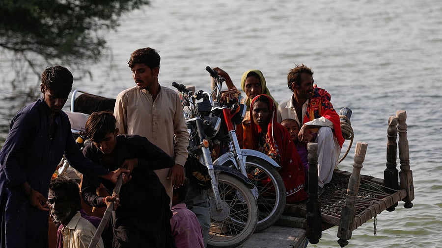A third of the country is submerged in water and one in every seven persons is badly affected by the floods that have led to an estimated $ 12 billion in losses that have left about 78,000 square kilometres (21 million acres) of crops under water. Credit: Reuters Photo
