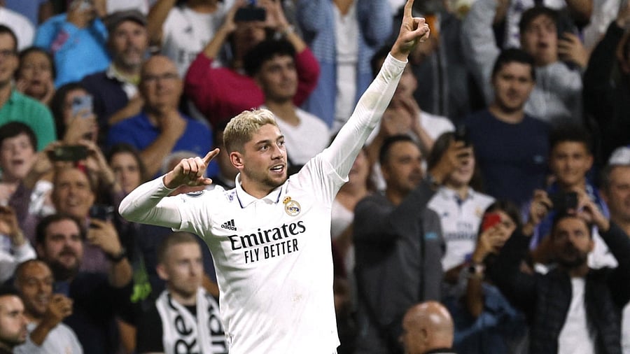 Real Madrid's Federico Valverde. Credit: Reuters Photo