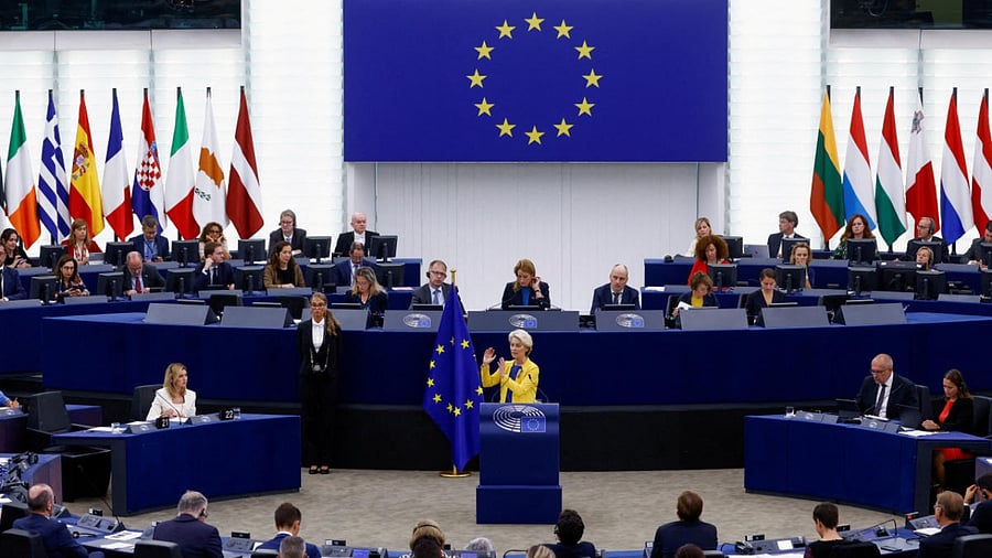 The European Parliament in session, in Strasbourg, France. Credit: Reuters Photo