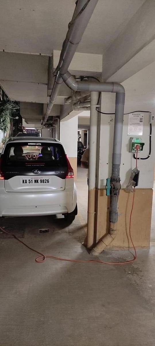 A shared charging station is safer than an individual charging point, believe apartment residents.