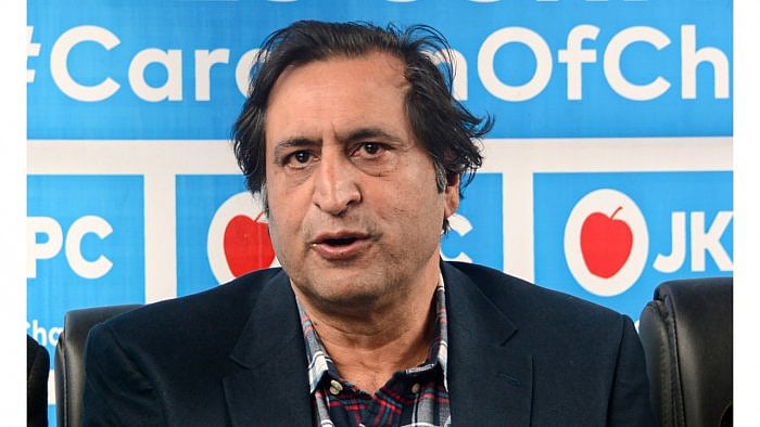 Sajad Lone. Credit: PTI Photo