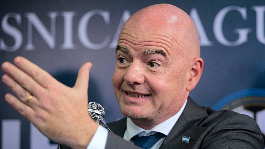 Infantino's visit, if it takes place, will coincide with the final leg of the FIFA Women's U-17 world Cup, which is to be held in the country from October 11 to 30. Credit: AFP Photo