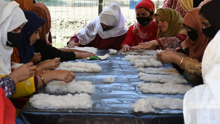 The technique of felting, one of the oldest fiber crafts, was taught to initiate and seed the appreciation of design, craft, and material. Credit: DH Photo