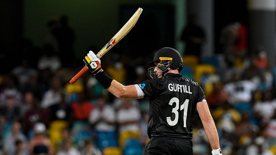 Veteran New Zealand batter Martin Guptill. Credit: AFP File Photo