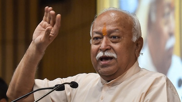  RSS chief Mohan Bhagwat file photo. Credit: PTI Photo